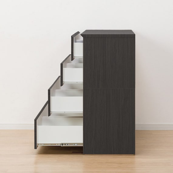 ローチェスト(クエス 140-4LC BK) 10枚目画像