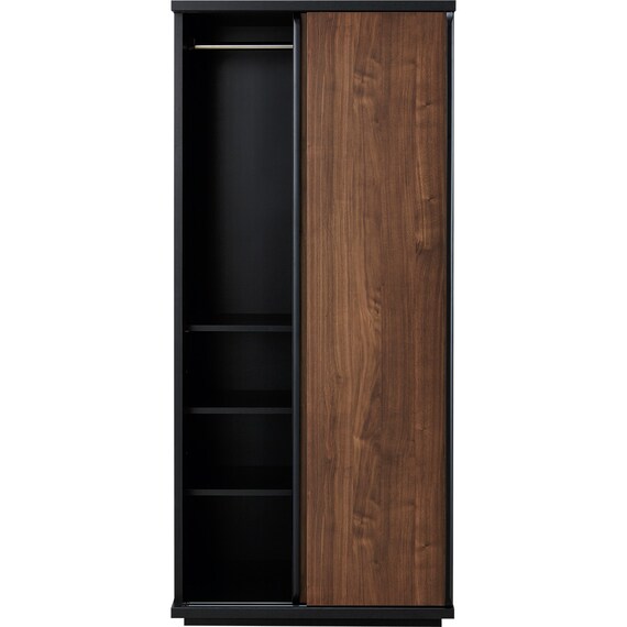 スライドワードローブ(ニーズ3 80  MBR/BK) 5枚目画像