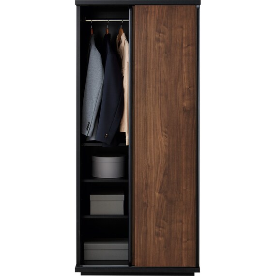 スライドワードローブ(ニーズ3 80  MBR/BK) 8枚目画像