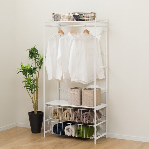 ハンガーチェスト(BN003 WH 90cm幅) 1枚目画像