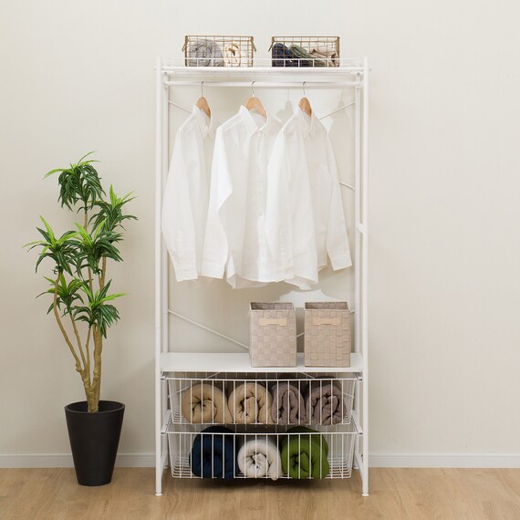 ハンガーチェスト(BN003 WH 90cm幅) 2枚目画像