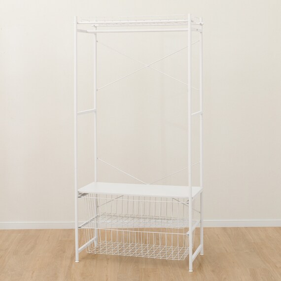 ハンガーチェスト(BN003 WH 90cm幅) 3枚目画像