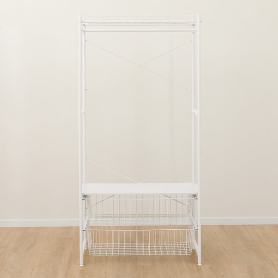 ハンガーチェスト(BN003 WH 90cm幅) 4枚目画像