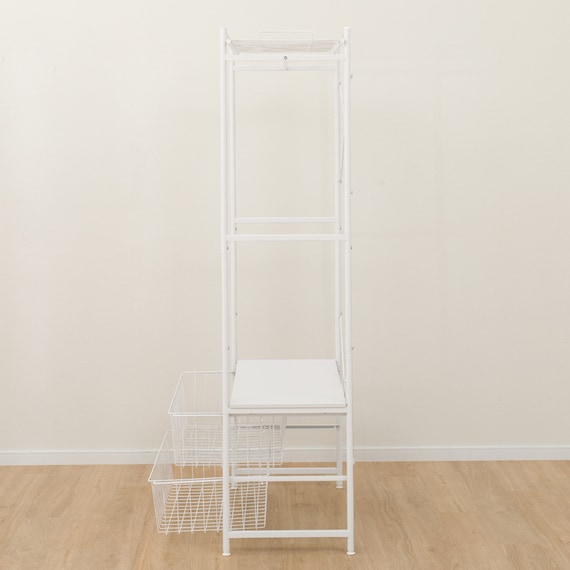 ハンガーチェスト(BN003 WH 90cm幅) 6枚目画像