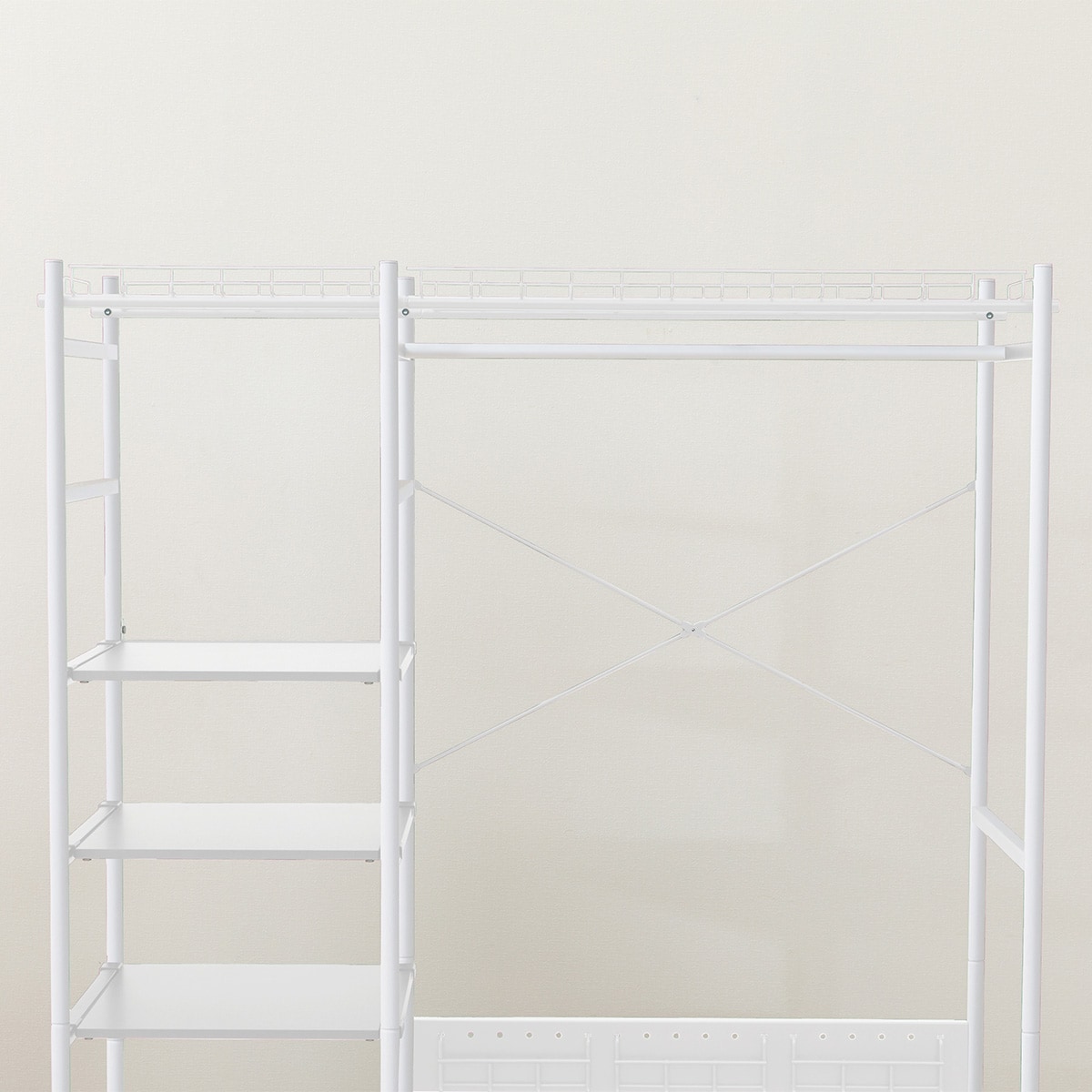 大容量マルチハンガーシェルフ(BN122 WH) | ニトリネット【公式】 家具