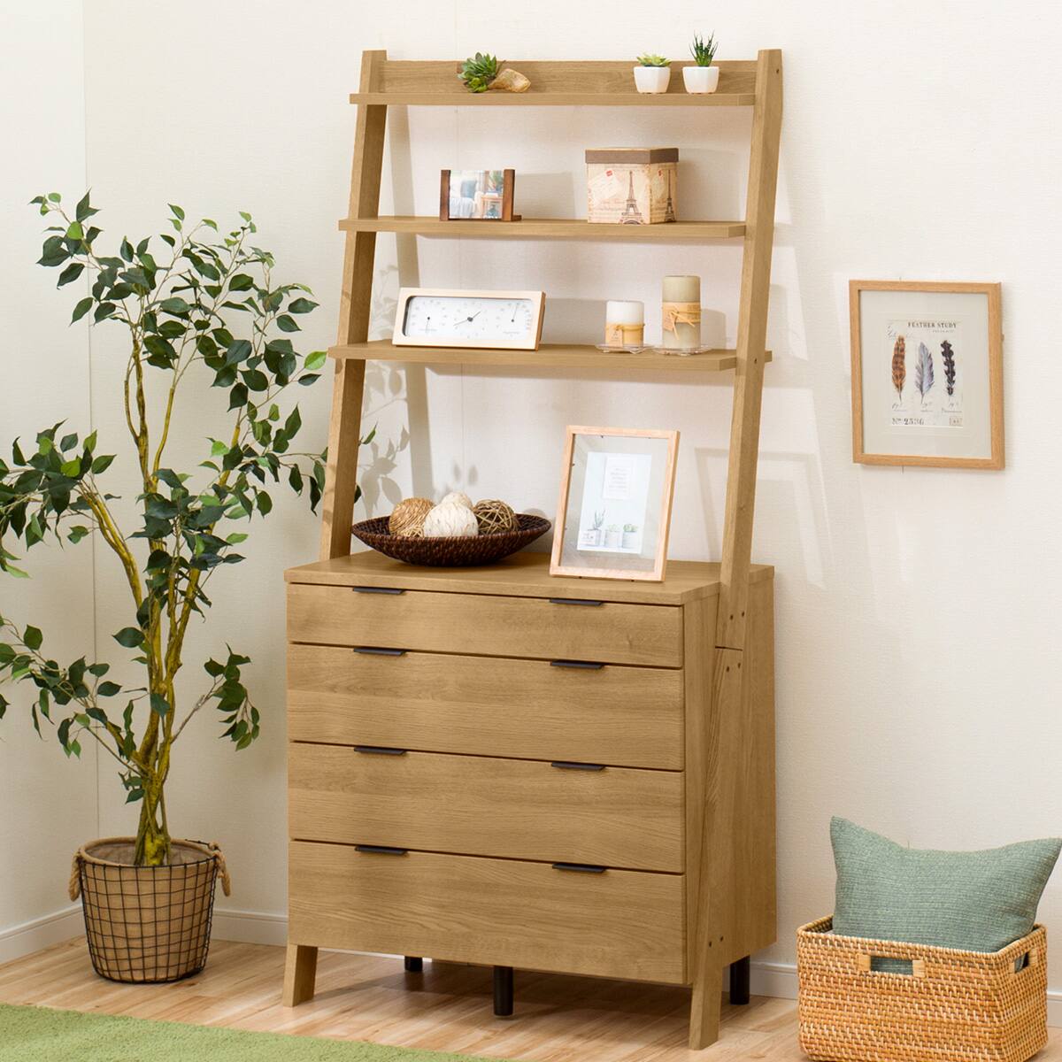 【完成品】ニトリ チェストラック(エトナ 80CR) ライトブラウン チェストラック(エトナ 80CR LBR3) | ニトリネット【公式】 家具