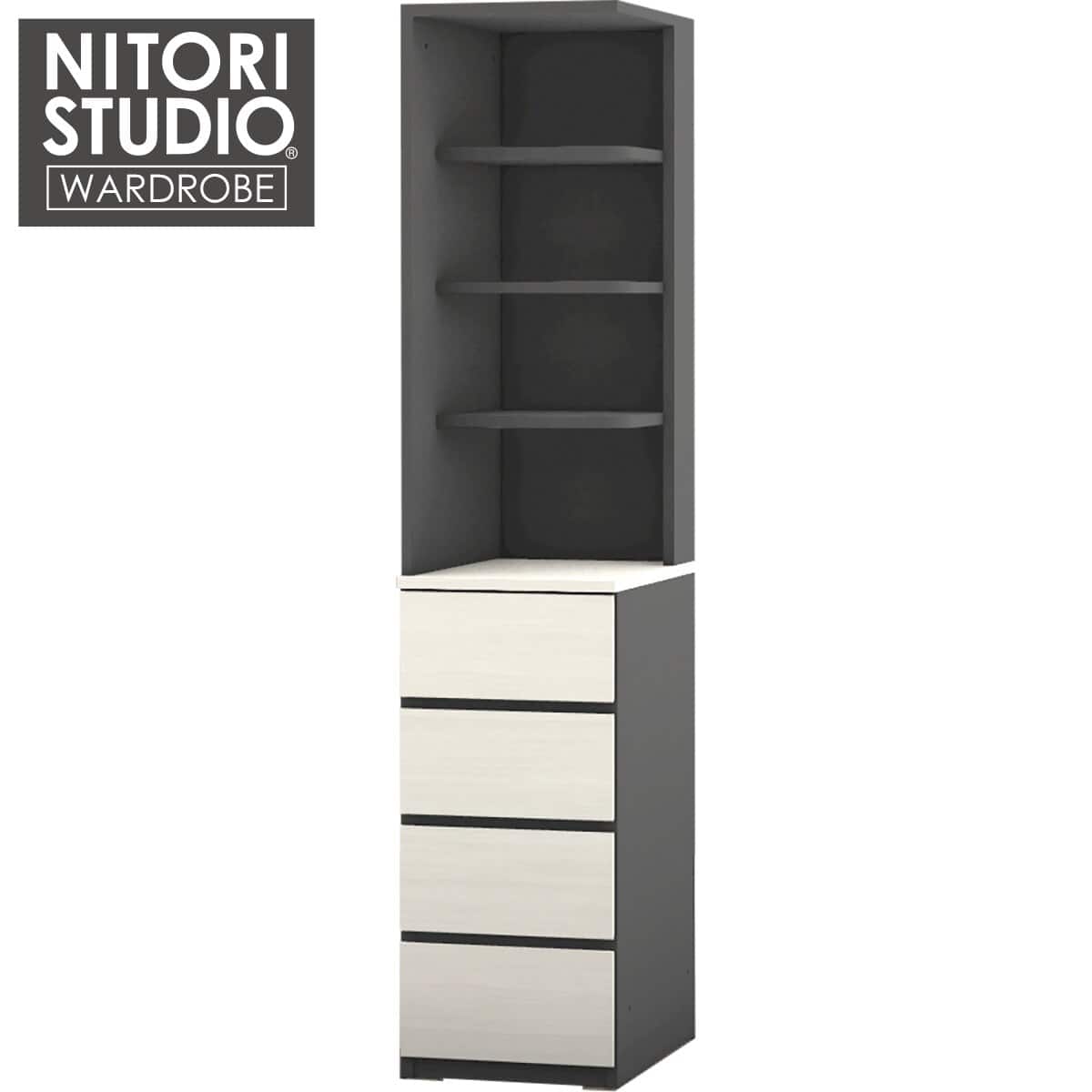 ニトリ　コーナーシェルフ　WS051 40SC WBR コーナーシェルフ(WS051 40SC GW) | ニトリネット【公式】 家具
