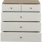 ローチェスト 4段タイプ(リセナ3 7580H WW/GY) 3枚目画像