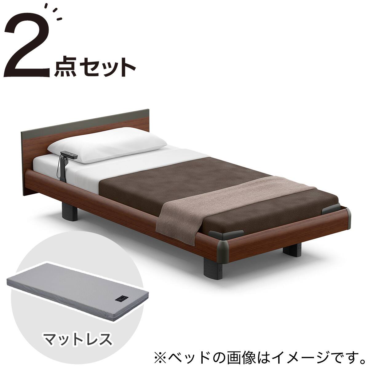 非課税】電動ベッド + マットレスセット スモールシングル (RQ-A113
