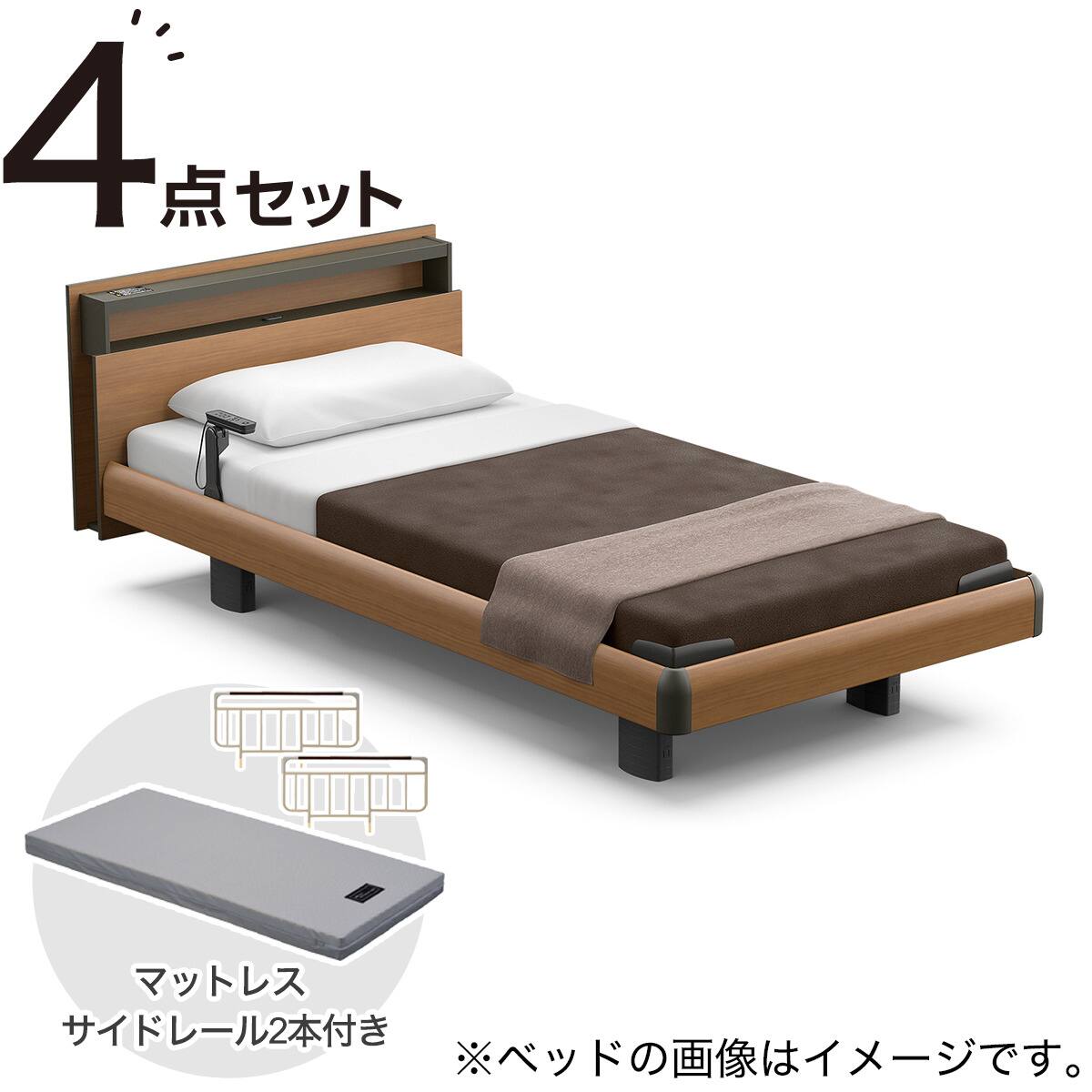 電動シングルベッドマットレスセット3モーター(RQ-A135キューブ GW/RM
