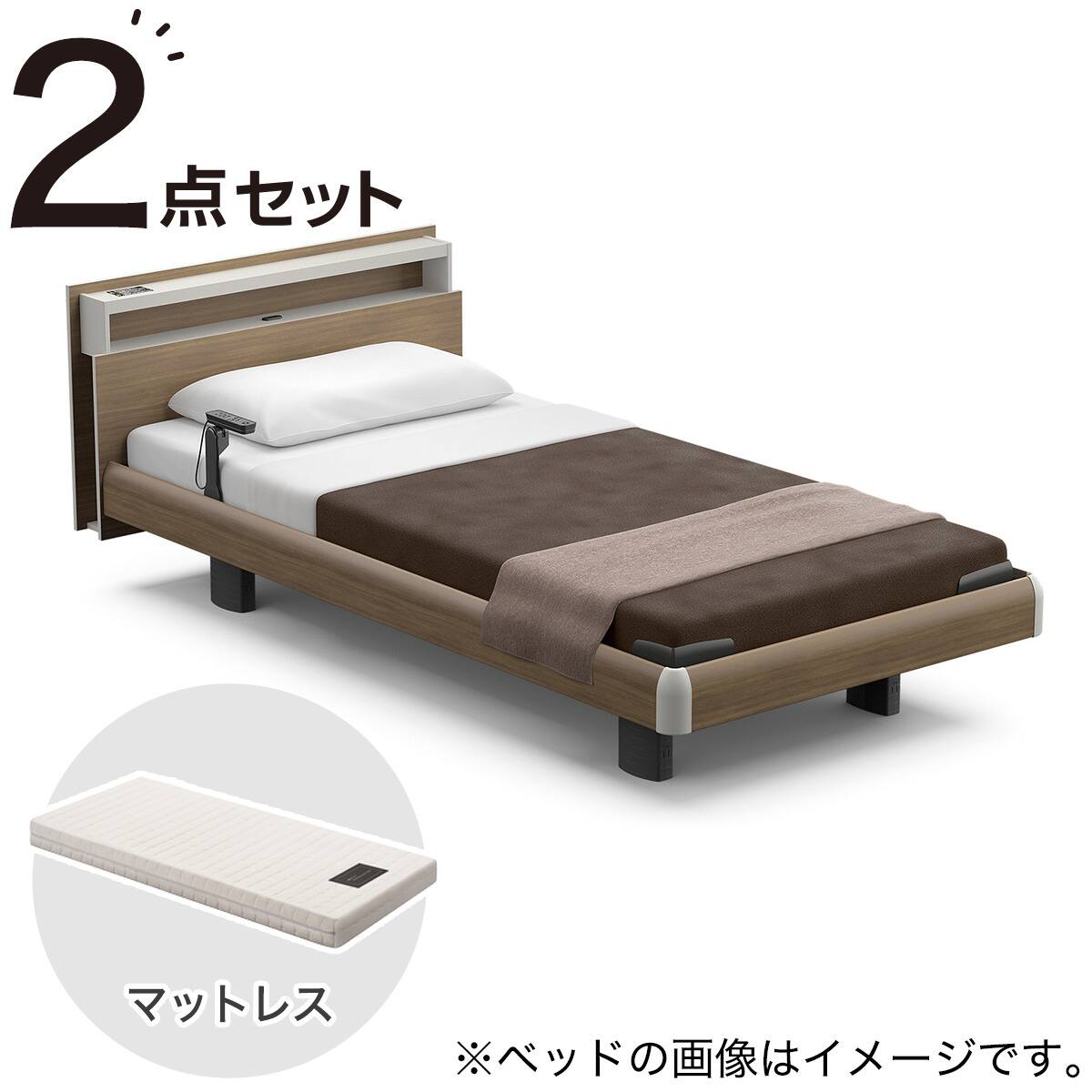 電動シングルベッドマットレスセット3モーター(RQ-A135キューブ GW/RM