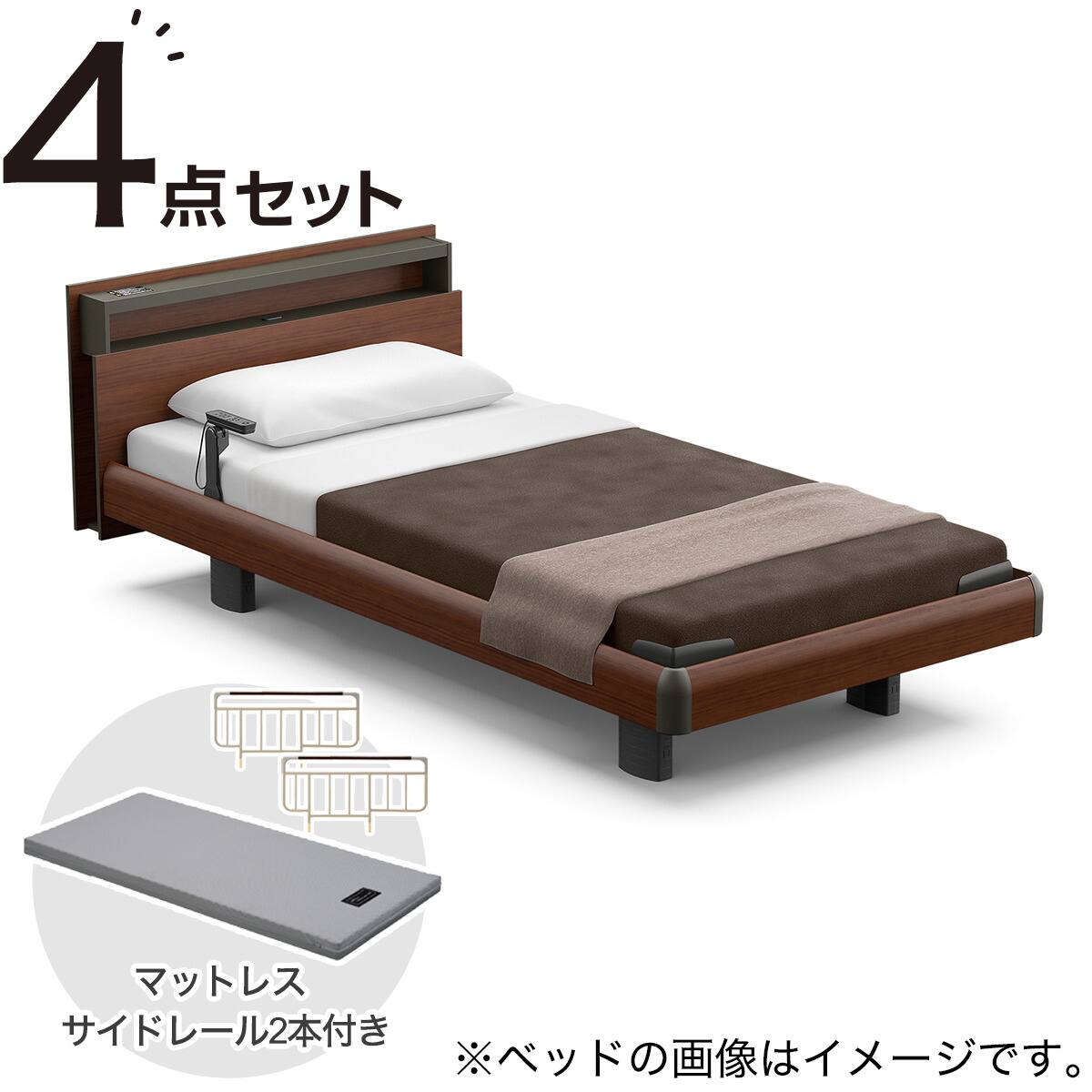 電動シングルベッドマットレスセット3モーター(RQ-A135キューブ GW/RM