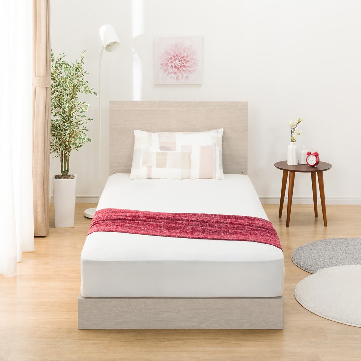 シングルベッドフレーム(NS-001 LEG/LOW 床板 GY) | ニトリネット