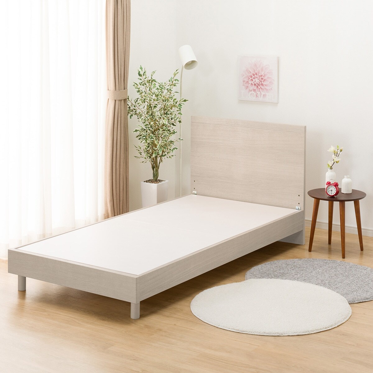 シングルベッドフレーム(NS-001 LEG/LOW 床板 GY) | ニトリネット