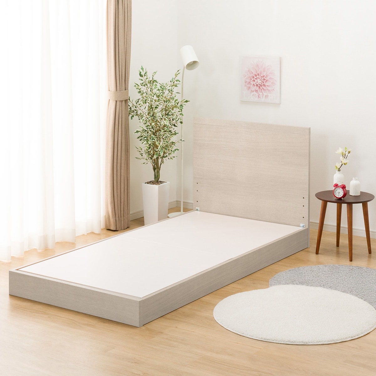 シングルベッドフレーム(NS-001 LEG/LOW 床板 GY) | ニトリネット