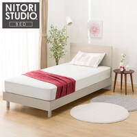 シングルベッドフレーム(NS-001 LEG/LOW すのこ GY)