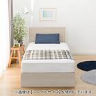 収納付きベッドフレーム クイーン フラットタイプ (NS-001 DR25 引き出し付き 床板 GW) 4枚目画像