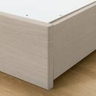 収納付きベッドフレーム クイーン フラットタイプ (NS-001 DR25 引き出し付き 床板 GW) 10枚目画像