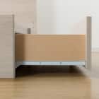 収納付きベッドフレーム クイーン フラットタイプ (NS-001 DR25 引き出し付き 床板 GW) 14枚目画像