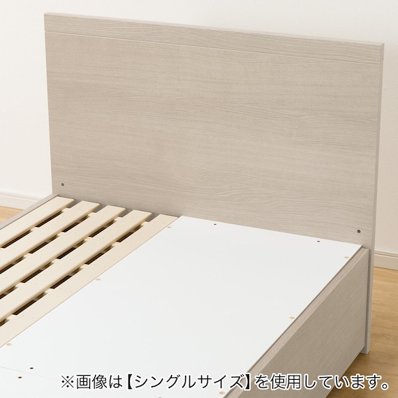 収納付きベッドフレーム クイーン フラットタイプ (NS-001 DR31 引き出し付き 深型 すのこ GW) 9枚目画像