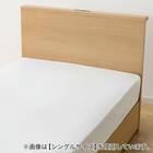 収納付きベッドフレーム セミダブル 棚付きタイプ (NS-002 DR25 引き出し付き 床板 LBR) 8枚目画像