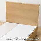 収納付きベッドフレーム セミダブル 棚付きタイプ (NS-002 DR25 引き出し付き 床板 LBR) 9枚目画像