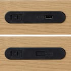 収納付きベッドフレーム セミダブル 棚付きタイプ (NS-002 DR25 引き出し付き 床板 LBR) 12枚目画像