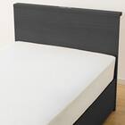 収納付きベッドフレーム シングル 棚付きタイプ (NS-002 DR31 引き出し付き 深型 すのこ BK) 9枚目画像