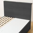 収納付きベッドフレーム シングル 棚付きタイプ (NS-002 DR31 引き出し付き 深型 すのこ BK) 10枚目画像