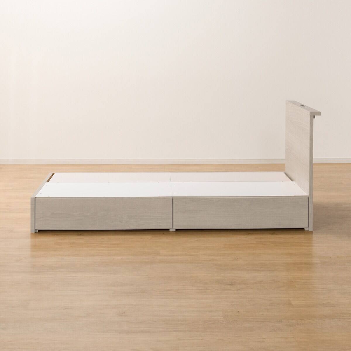 シングル ミニ棚付きベッドフレーム(NS-002 浅型/床板 GW) | ニトリ