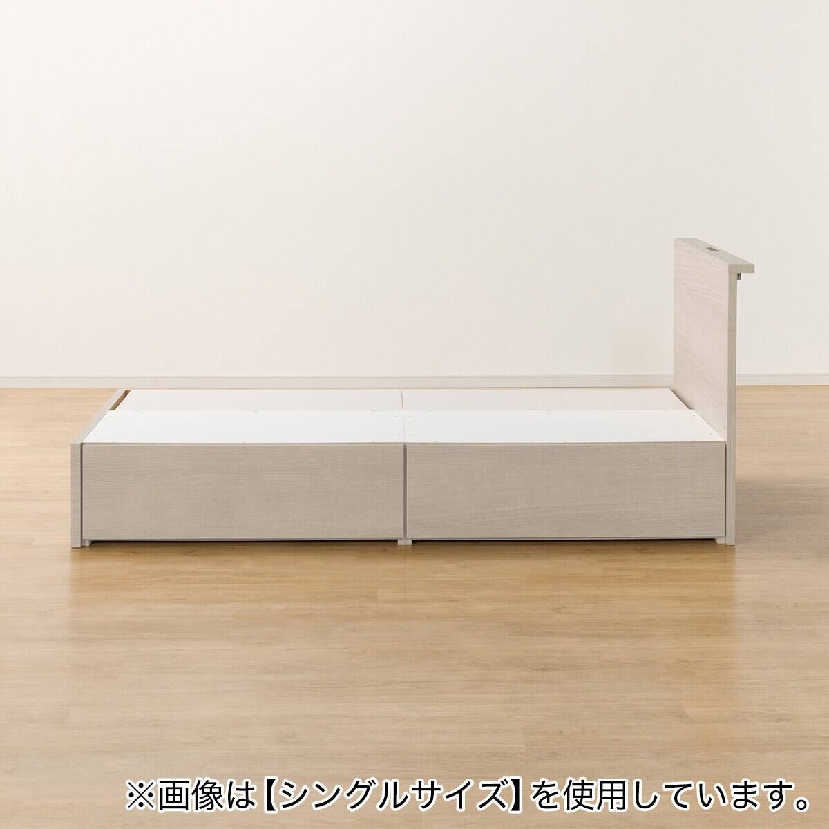 取引中☆ニトリ　セミダブル畳ベッド　引出し☆ 収納付きベッドフレーム セミダブル 棚付きタイプ (NS-002 DR31