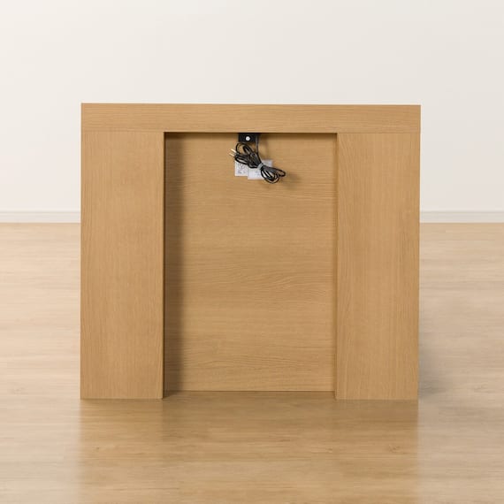 シングル 棚・サイド収納付きベッドフレーム(NS-003 浅型/床板 LBR) 7枚目画像