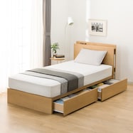 棚・サイド収納付きベッドフレーム(NS-003 すのこ)