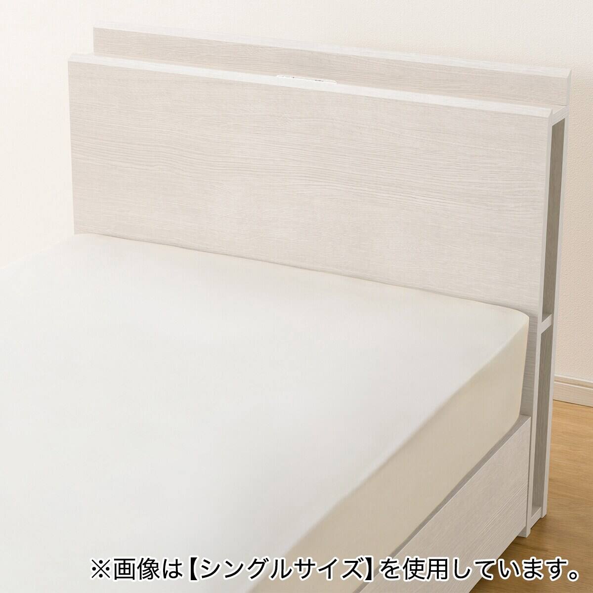 収納付きベッドフレーム セミダブル 棚・サイド収納付きタイプ (NS-003