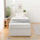 収納付きベッドフレーム セミダブル 棚・サイド収納付きタイプ (NS-003 DR31 引き出し付き 深型 すのこ WW) 6枚目画像