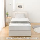 ダブル 棚・サイド収納付きベッドフレーム(NS-003 浅型/床板 WW) 5枚目画像