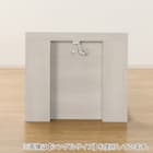 ダブル 棚・サイド収納付きベッドフレーム(NS-003 浅型/床板 WW) 7枚目画像