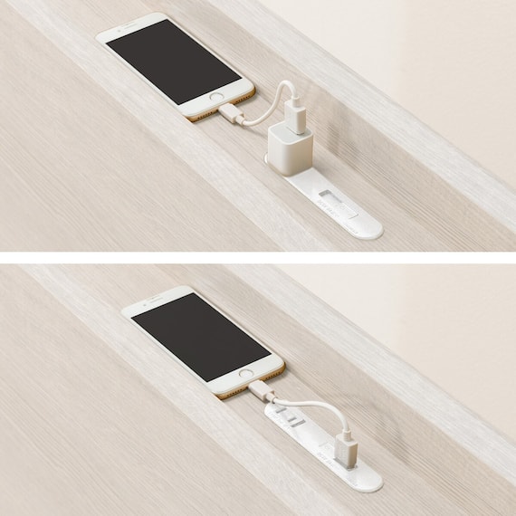 ダブル 棚・サイド収納付きベッドフレーム(NS-003 浅型/床板 WW) 10枚目画像