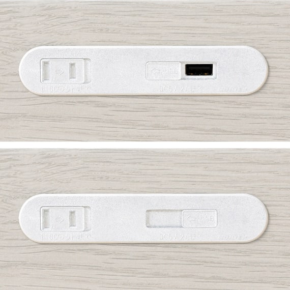 ダブル 棚・サイド収納付きベッドフレーム(NS-003 浅型/床板 WW) 11枚目画像