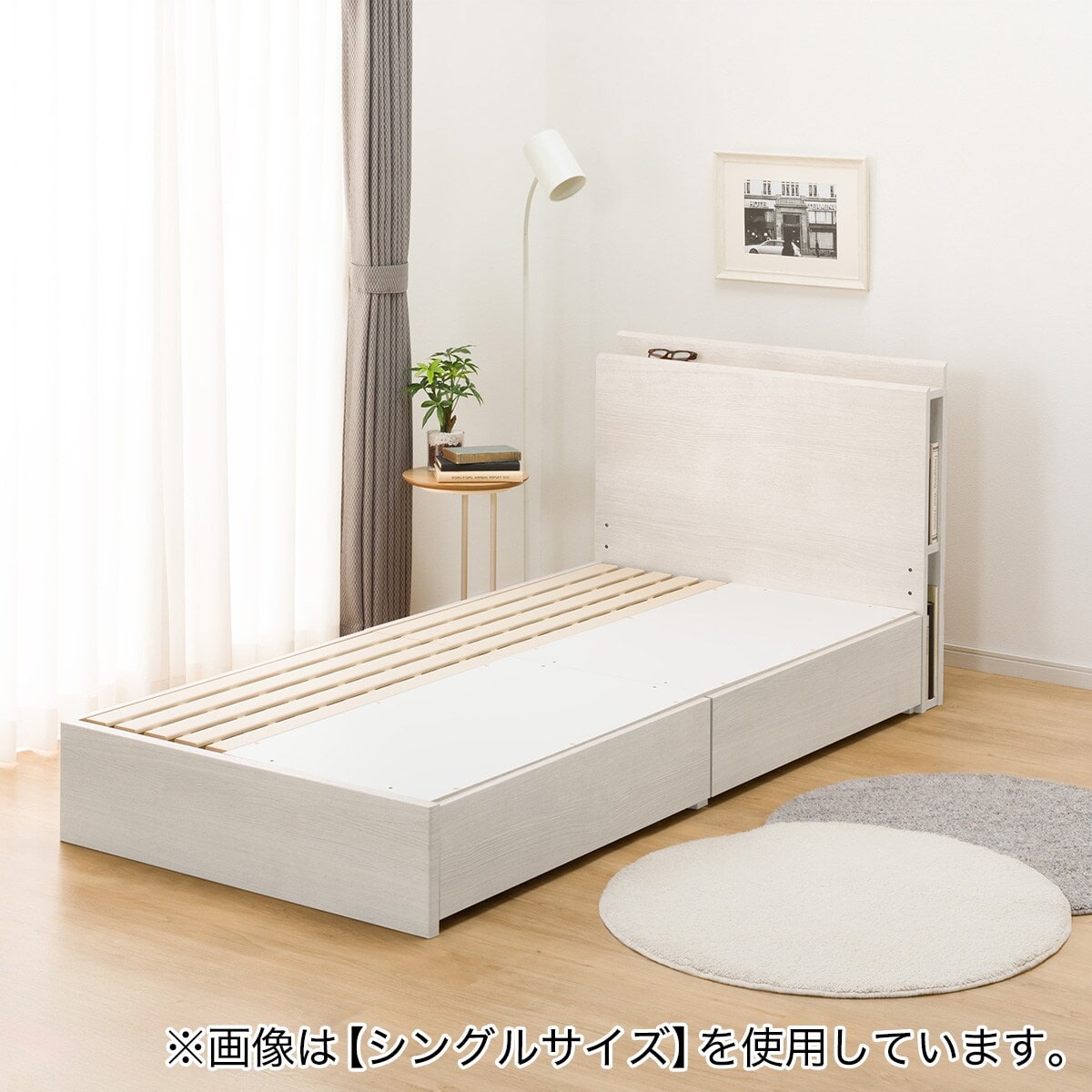 おにぎり　ベッドフレーム　クイーン　美品 sanjp-0334_06.jpg