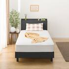 シングル 棚・サイド収納付きベッドフレーム(NS-003 LEG/LOW 床板 BK) 5枚目画像