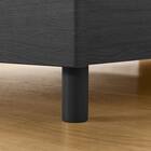 シングル 棚・サイド収納付きベッドフレーム(NS-003 LEG/LOW 床板 BK) 14枚目画像