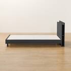 シングル 棚・サイド収納付きベッドフレーム(NS-003 LEG/LOW 床板 BK) 15枚目画像