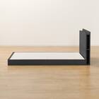 シングル 棚・サイド収納付きベッドフレーム(NS-003 LEG/LOW 床板 BK) 16枚目画像