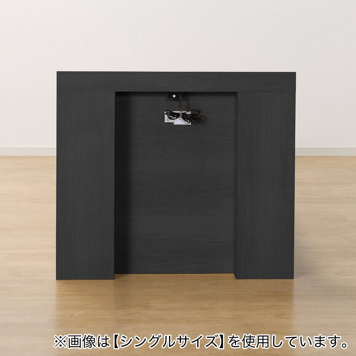 収納付きベッドフレーム ダブル 棚・サイド収納付きタイプ (NS-003