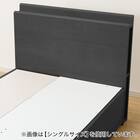 収納付きベッドフレーム ダブル 棚・サイド収納付きタイプ (NS-003 DR31 引き出し付き 深型 床板 BK) 9枚目画像