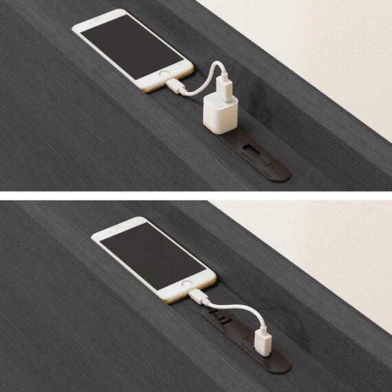 収納付きベッドフレーム ダブル 棚・サイド収納付きタイプ (NS-003 DR31 引き出し付き 深型 床板 BK) 10枚目画像