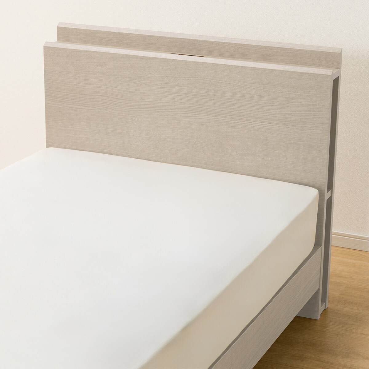 シングル 棚・サイド収納付きベッドフレーム(NS-003 LEG/LOW