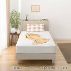 セミダブル 棚・サイド収納付きベッドフレーム(NS-003 LEG/LOW すのこ GW) 6枚目画像