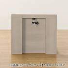 セミダブル 棚・サイド収納付きベッドフレーム(NS-003 LEG/LOW すのこ GW) 10枚目画像